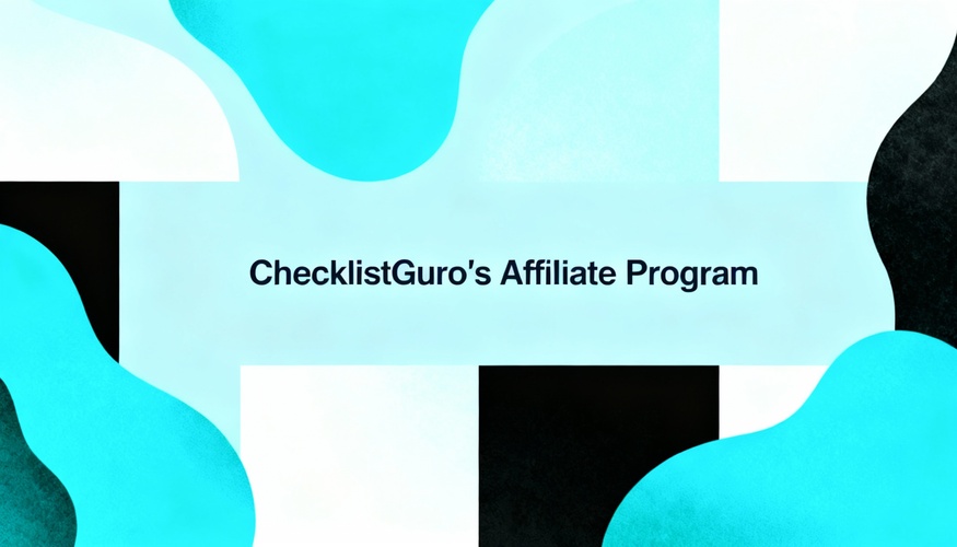 ChecklistGuro's affiliate program poster
