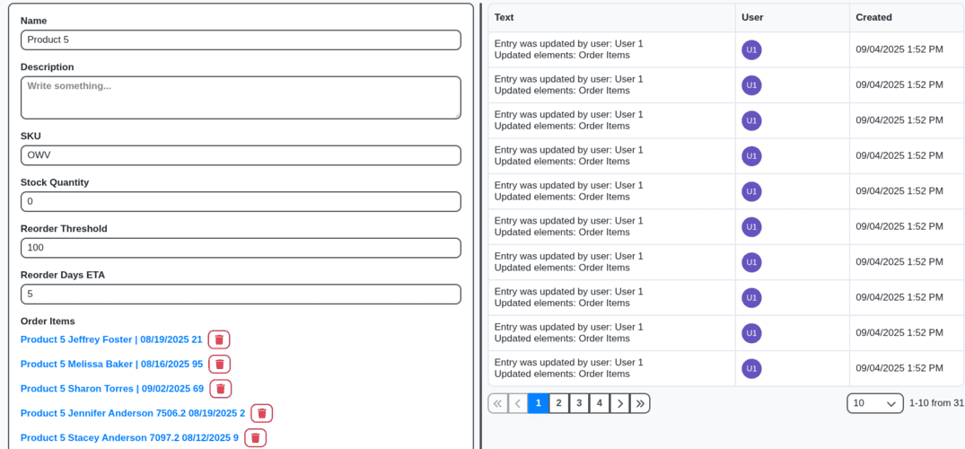 product page screenshot from the app