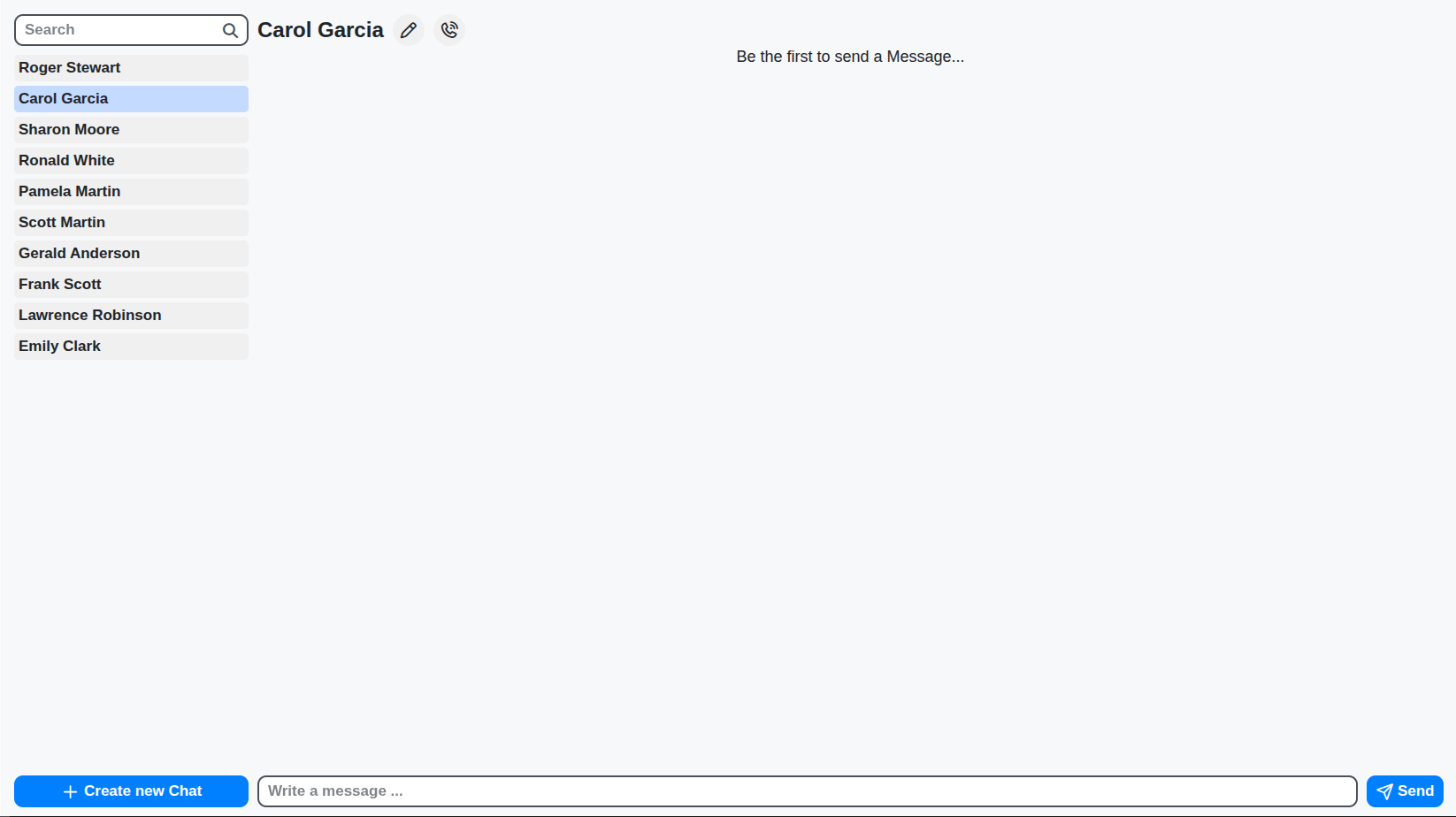 messages overview screenshot