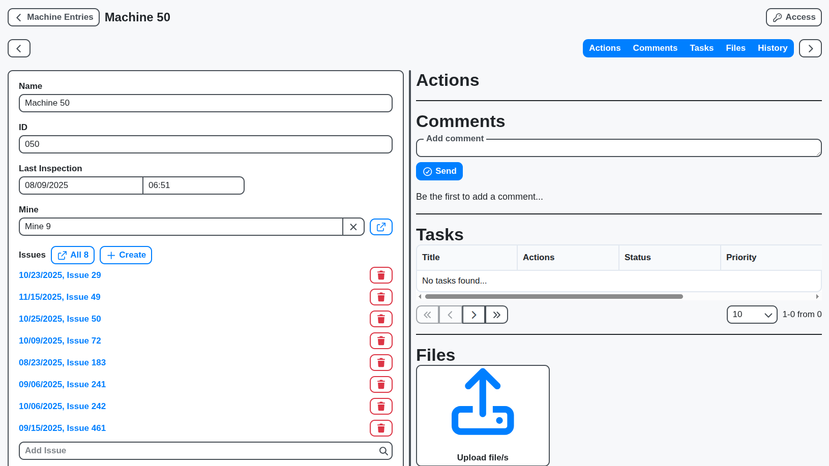 mining machine view screenshot