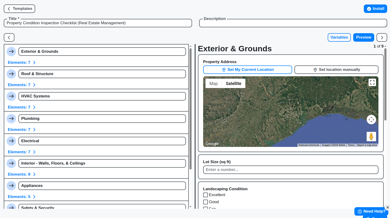 real estate property condition inspection checklist